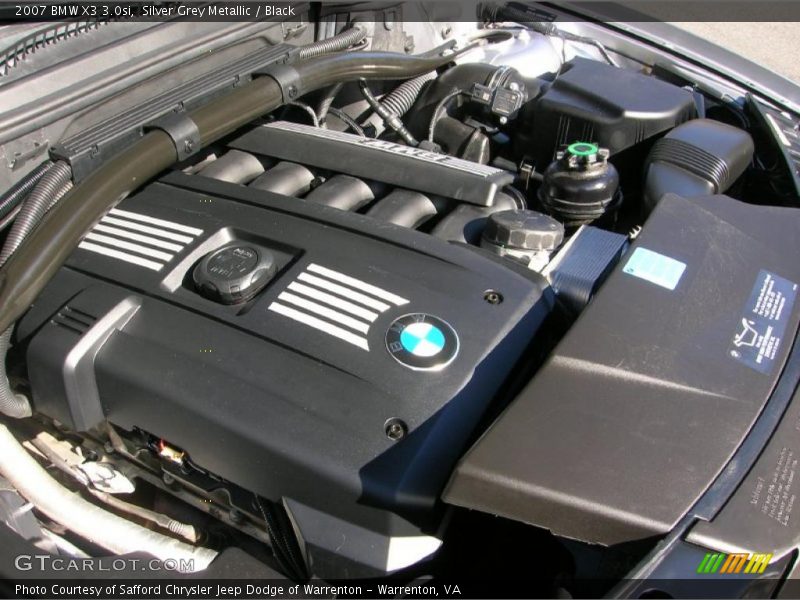 Silver Grey Metallic / Black 2007 BMW X3 3.0si