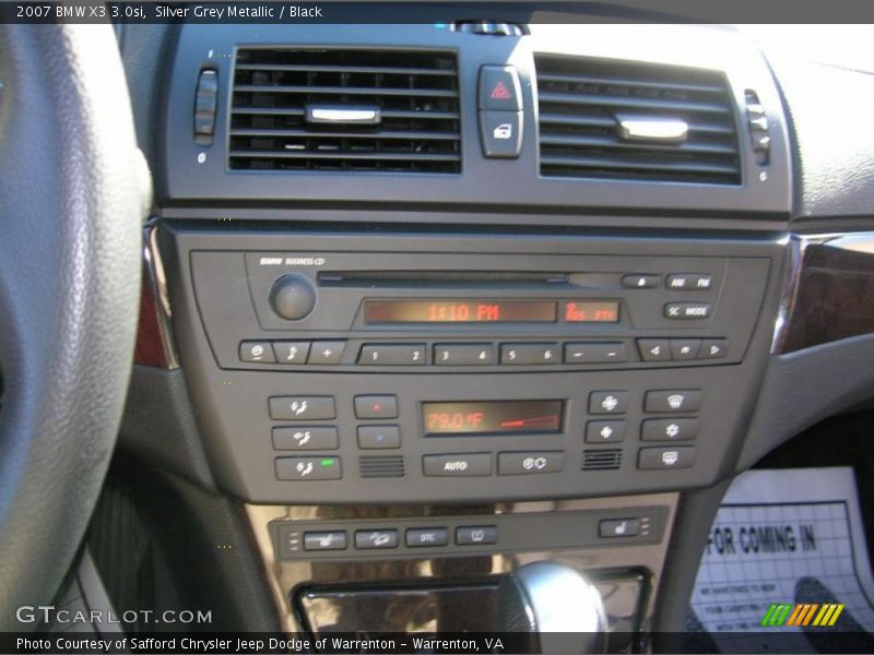 Silver Grey Metallic / Black 2007 BMW X3 3.0si