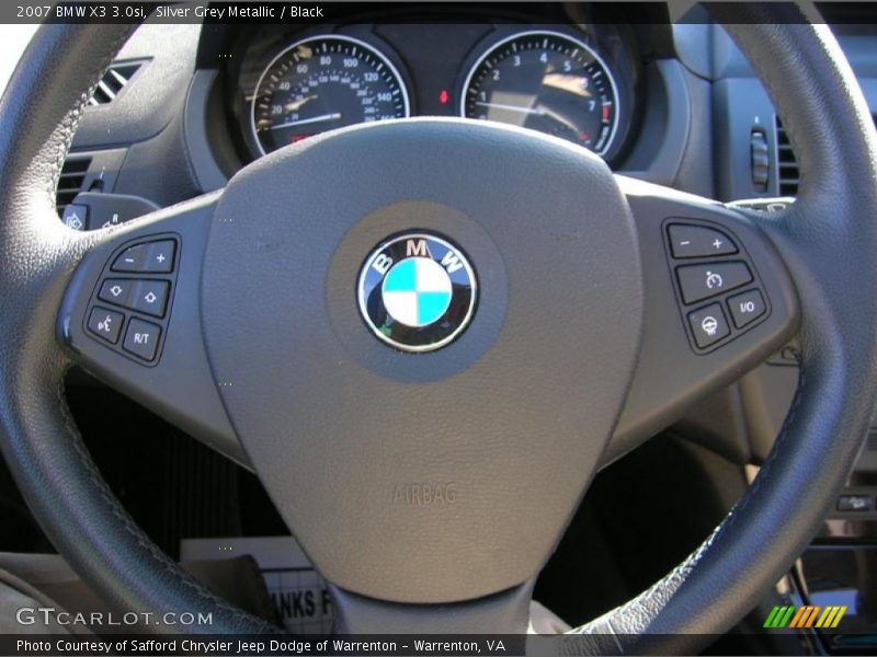 Silver Grey Metallic / Black 2007 BMW X3 3.0si