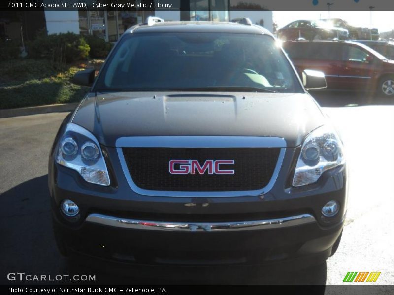 Cyber Gray Metallic / Ebony 2011 GMC Acadia SLE AWD