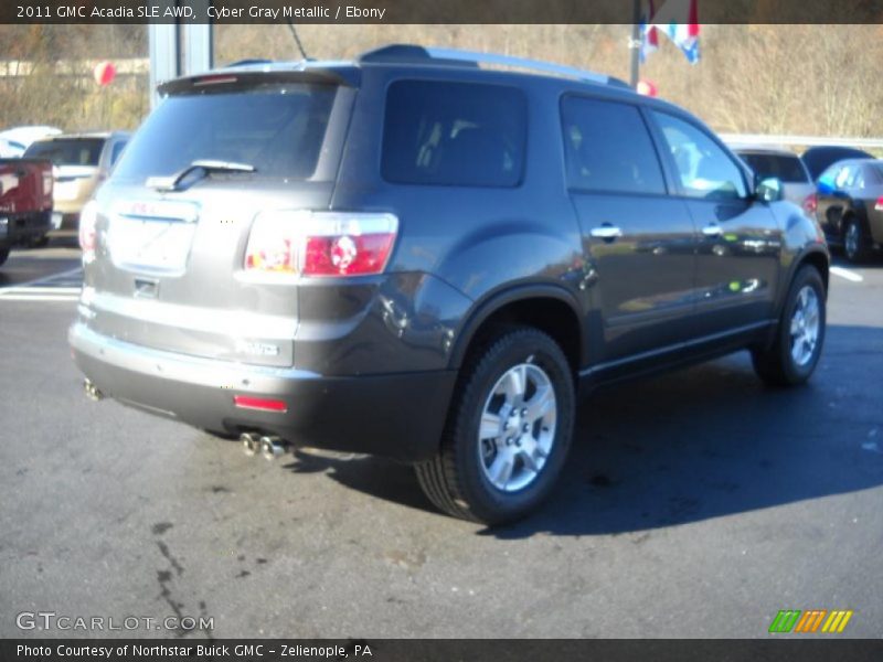 Cyber Gray Metallic / Ebony 2011 GMC Acadia SLE AWD