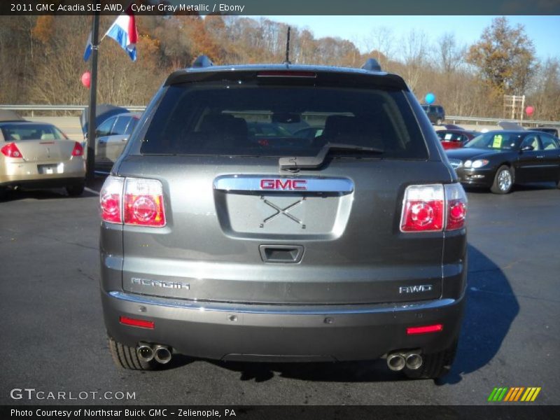 Cyber Gray Metallic / Ebony 2011 GMC Acadia SLE AWD