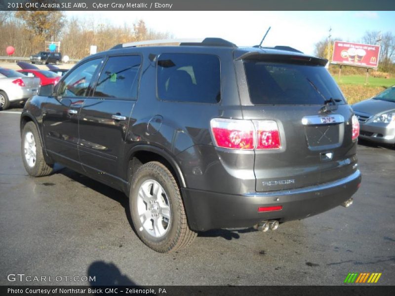 Cyber Gray Metallic / Ebony 2011 GMC Acadia SLE AWD