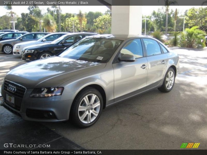 Quartz Grey Metallic / Black 2011 Audi A4 2.0T Sedan