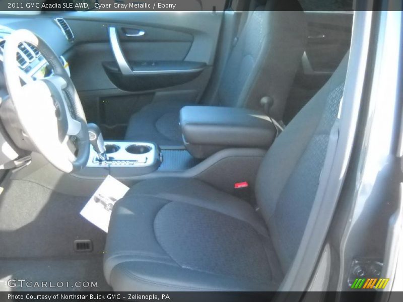 Cyber Gray Metallic / Ebony 2011 GMC Acadia SLE AWD