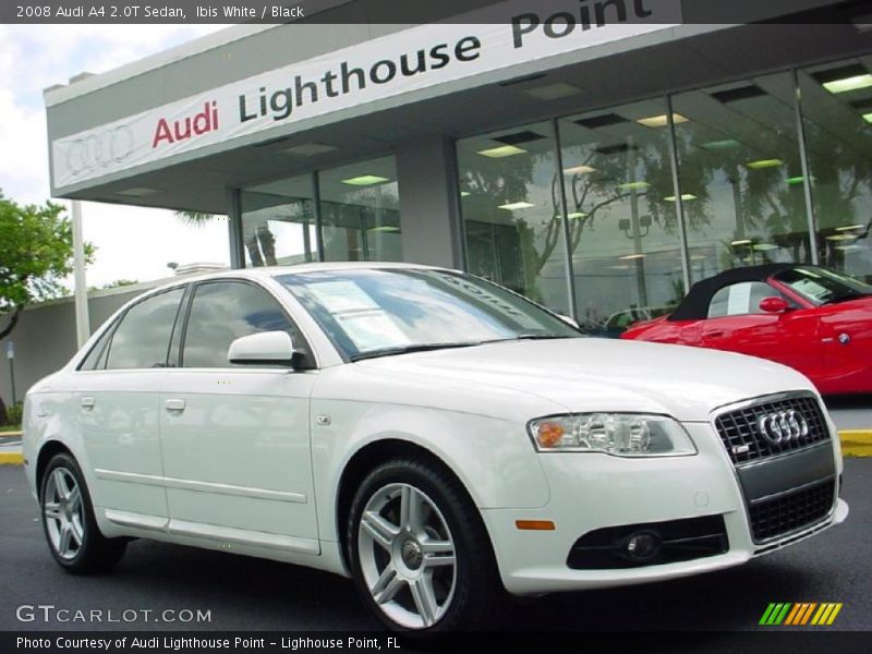 Ibis White / Black 2008 Audi A4 2.0T Sedan