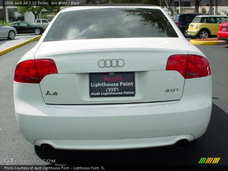 Ibis White / Black 2008 Audi A4 2.0T Sedan
