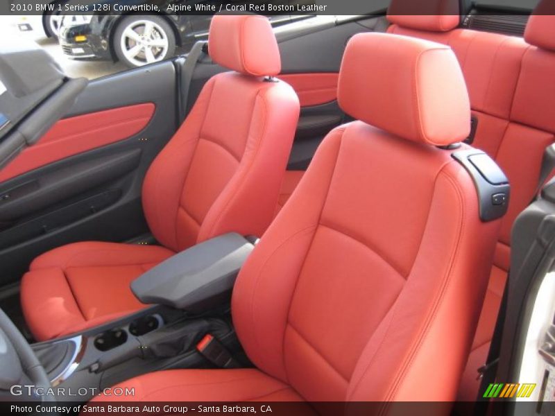  2010 1 Series 128i Convertible Coral Red Boston Leather Interior