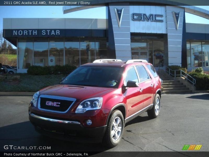 Red Jewel Tintcoat / Ebony 2011 GMC Acadia SLE AWD