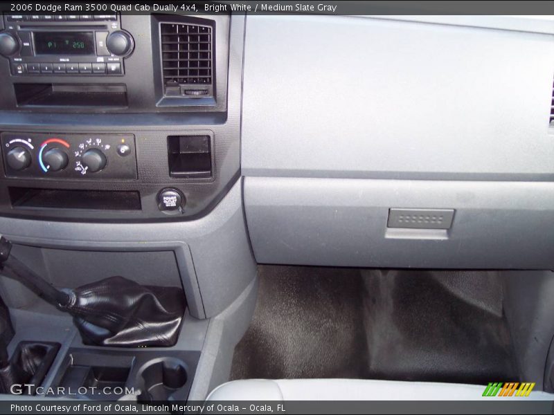 Bright White / Medium Slate Gray 2006 Dodge Ram 3500 Quad Cab Dually 4x4