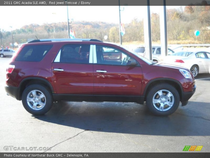 Red Jewel Tintcoat / Ebony 2011 GMC Acadia SLE AWD