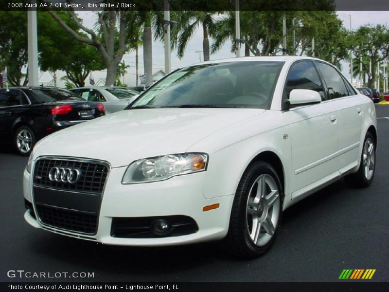 Ibis White / Black 2008 Audi A4 2.0T Sedan