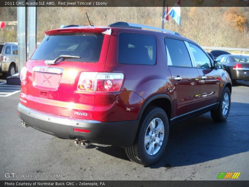 Red Jewel Tintcoat / Ebony 2011 GMC Acadia SLE AWD