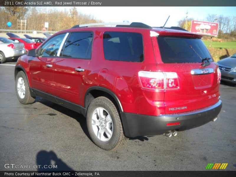 Red Jewel Tintcoat / Ebony 2011 GMC Acadia SLE AWD