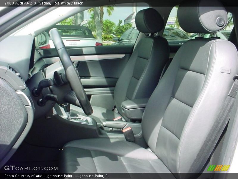 Ibis White / Black 2008 Audi A4 2.0T Sedan