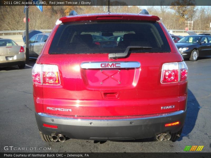 Red Jewel Tintcoat / Ebony 2011 GMC Acadia SLE AWD