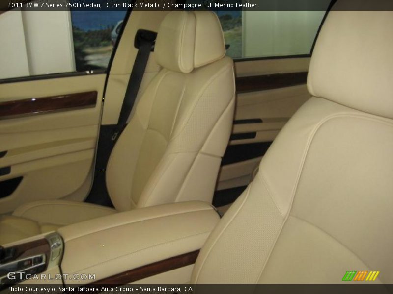  2011 7 Series 750Li Sedan Champagne Full Merino Leather Interior