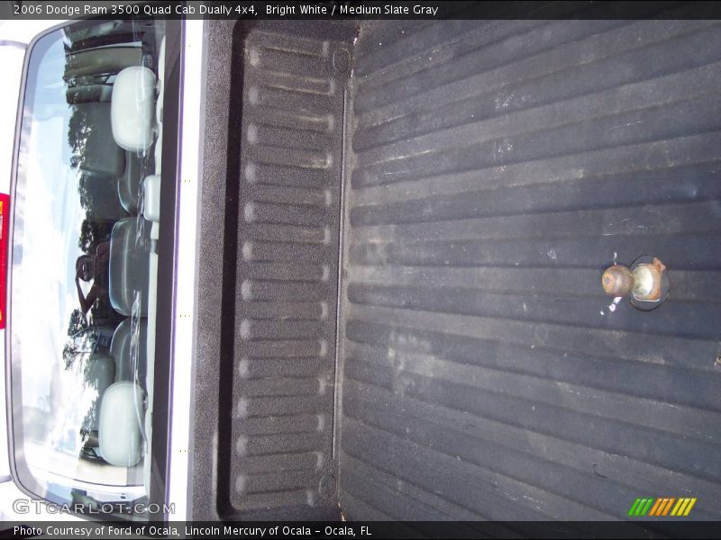 Bright White / Medium Slate Gray 2006 Dodge Ram 3500 Quad Cab Dually 4x4