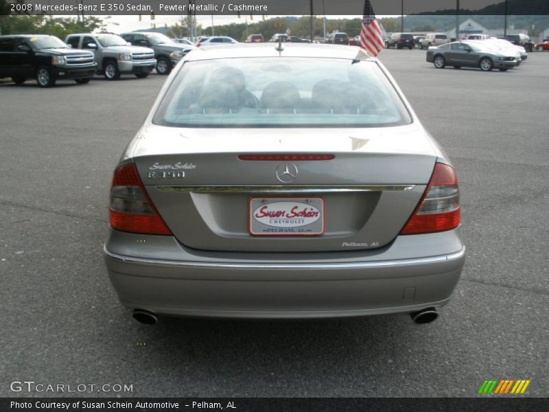 Pewter Metallic / Cashmere 2008 Mercedes-Benz E 350 Sedan