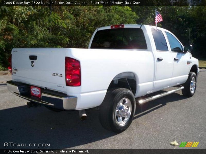 Bright White / Medium Slate Gray 2009 Dodge Ram 2500 Big Horn Edition Quad Cab 4x4