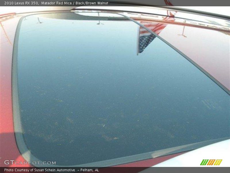 Matador Red Mica / Black/Brown Walnut 2010 Lexus RX 350