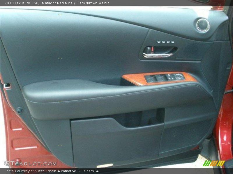 Matador Red Mica / Black/Brown Walnut 2010 Lexus RX 350