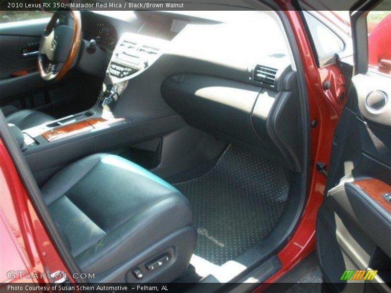 Matador Red Mica / Black/Brown Walnut 2010 Lexus RX 350