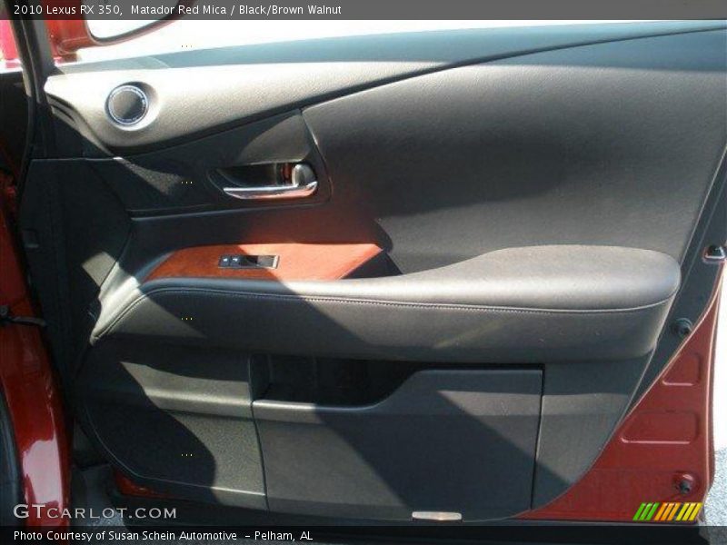 Matador Red Mica / Black/Brown Walnut 2010 Lexus RX 350