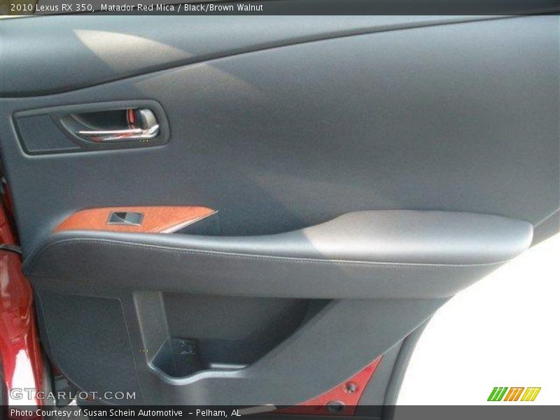 Matador Red Mica / Black/Brown Walnut 2010 Lexus RX 350
