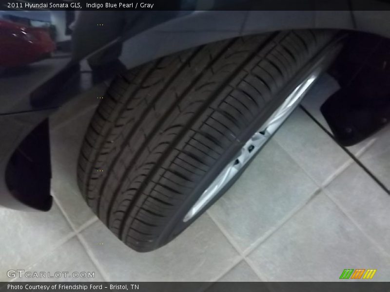 Indigo Blue Pearl / Gray 2011 Hyundai Sonata GLS