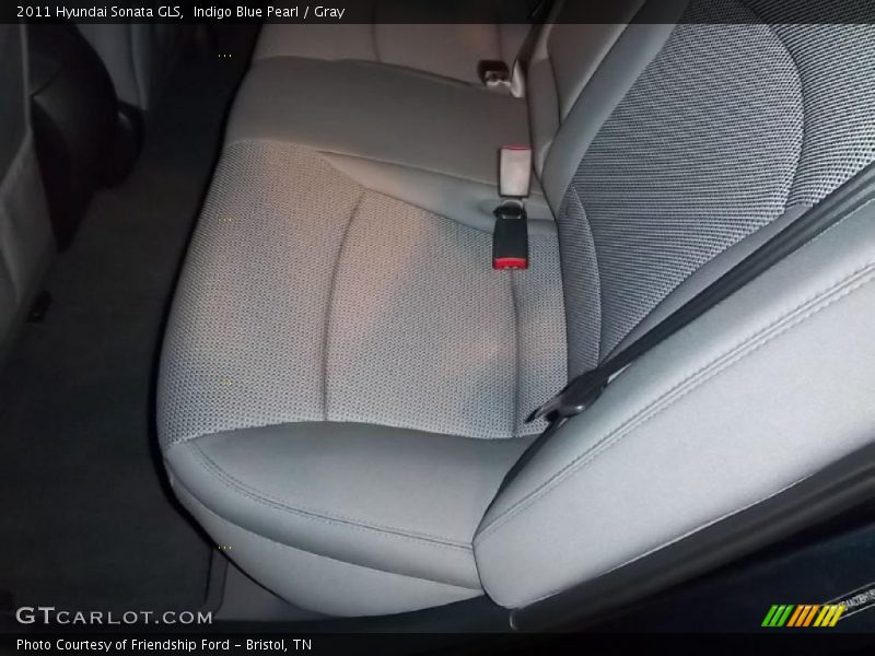 Indigo Blue Pearl / Gray 2011 Hyundai Sonata GLS