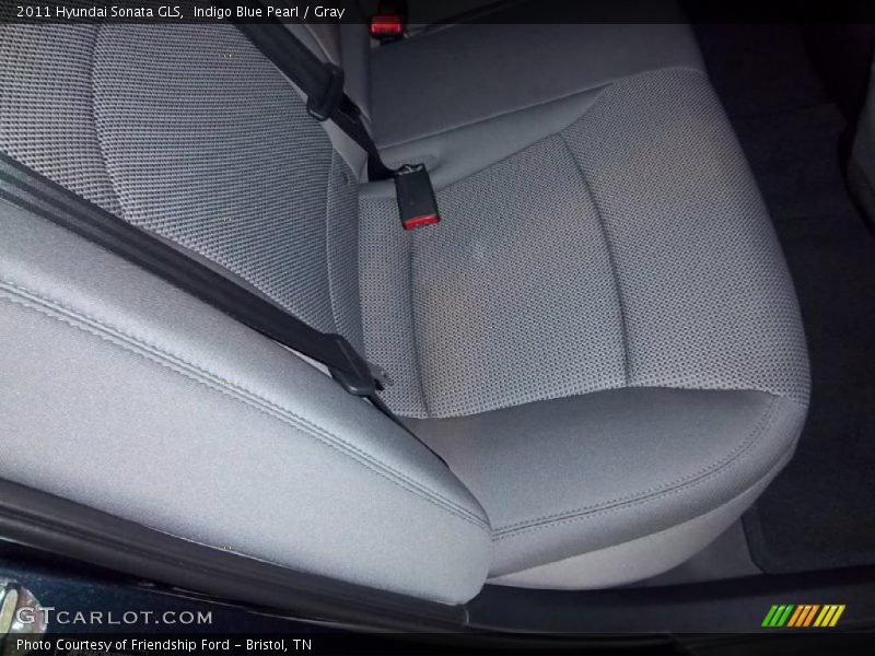 Indigo Blue Pearl / Gray 2011 Hyundai Sonata GLS