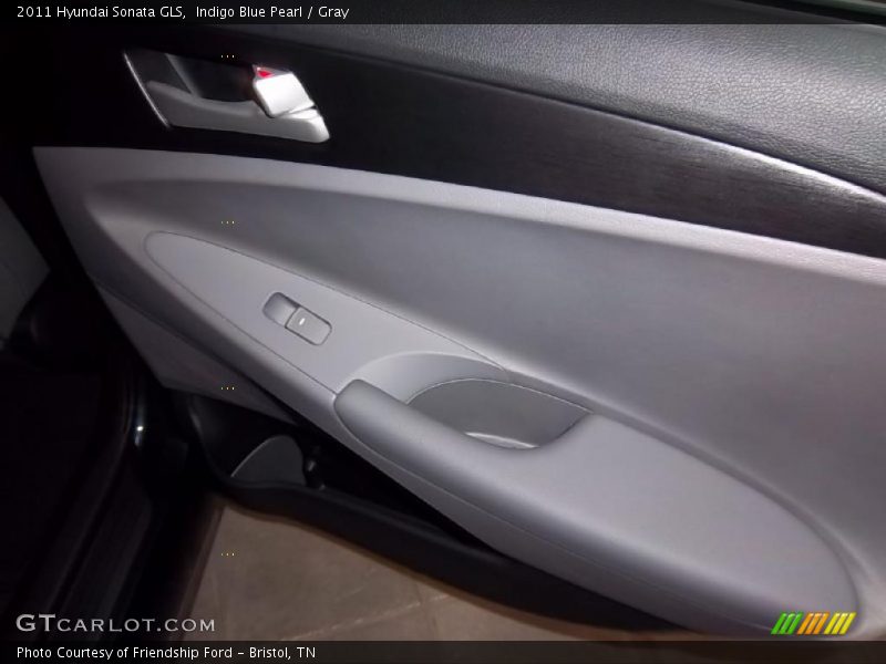 Indigo Blue Pearl / Gray 2011 Hyundai Sonata GLS