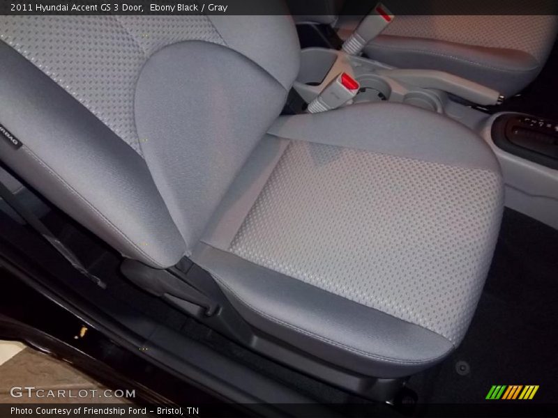  2011 Accent GS 3 Door Gray Interior