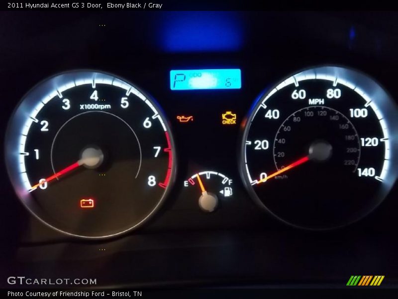  2011 Accent GS 3 Door GS 3 Door Gauges