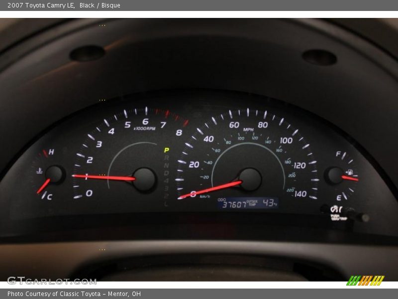 Black / Bisque 2007 Toyota Camry LE