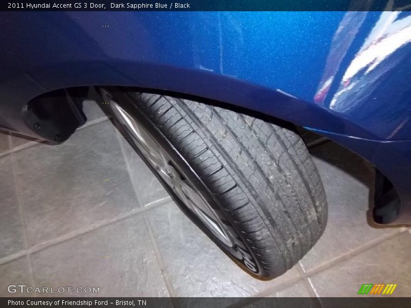 Dark Sapphire Blue / Black 2011 Hyundai Accent GS 3 Door