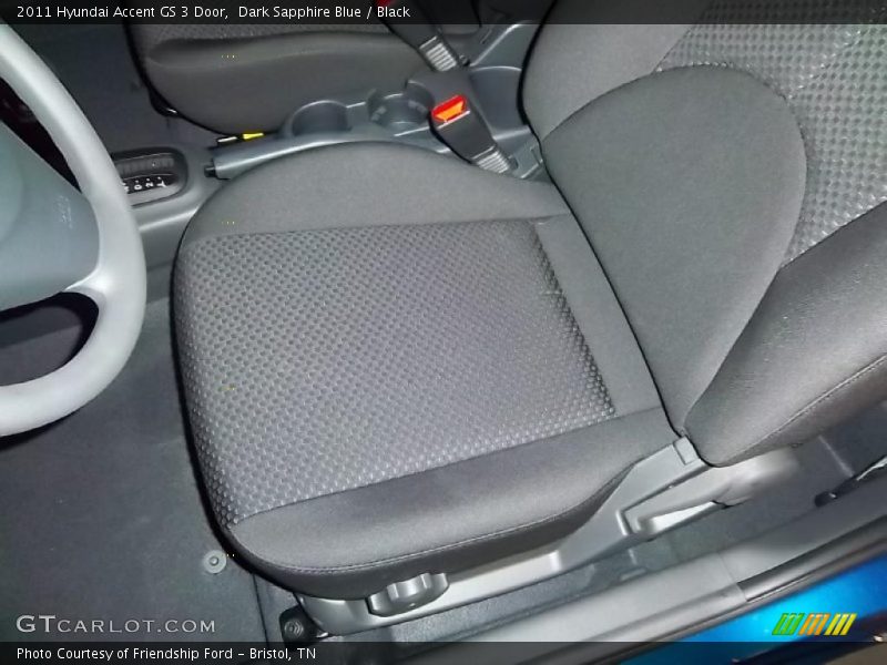  2011 Accent GS 3 Door Black Interior