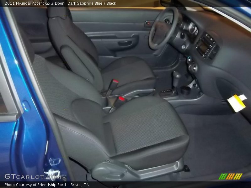 2011 Accent GS 3 Door Black Interior
