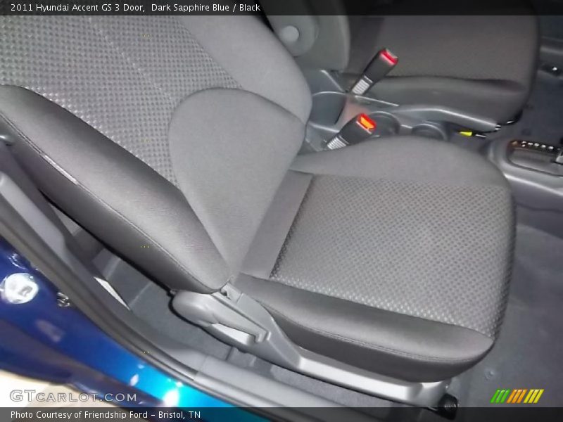  2011 Accent GS 3 Door Black Interior