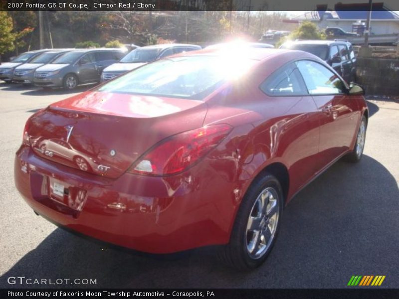 Crimson Red / Ebony 2007 Pontiac G6 GT Coupe