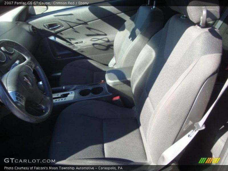 Crimson Red / Ebony 2007 Pontiac G6 GT Coupe