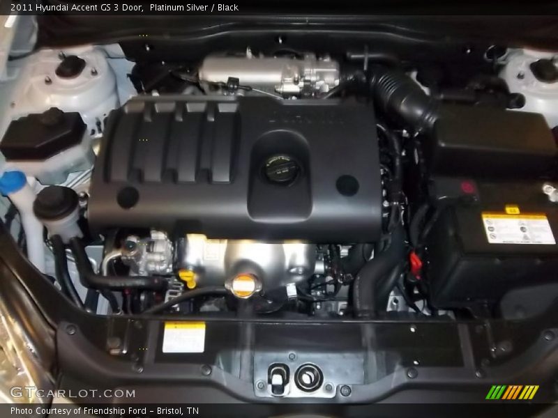  2011 Accent GS 3 Door Engine - 1.6 Liter DOHC 16-Valve VVT 4 Cylinder