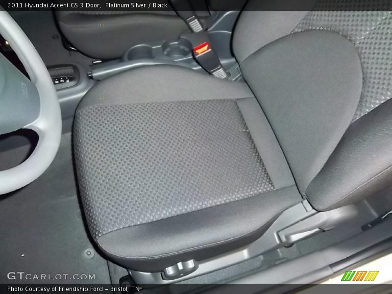  2011 Accent GS 3 Door Black Interior