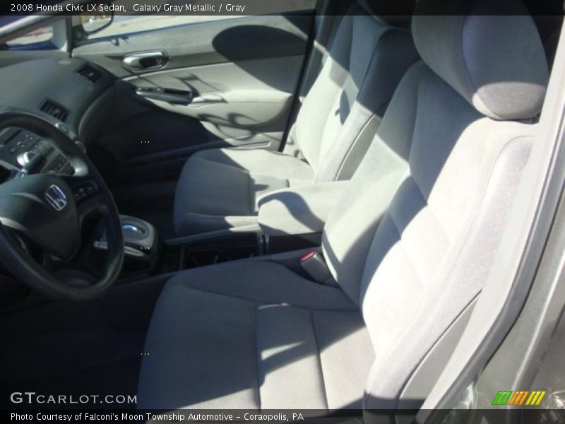 Galaxy Gray Metallic / Gray 2008 Honda Civic LX Sedan