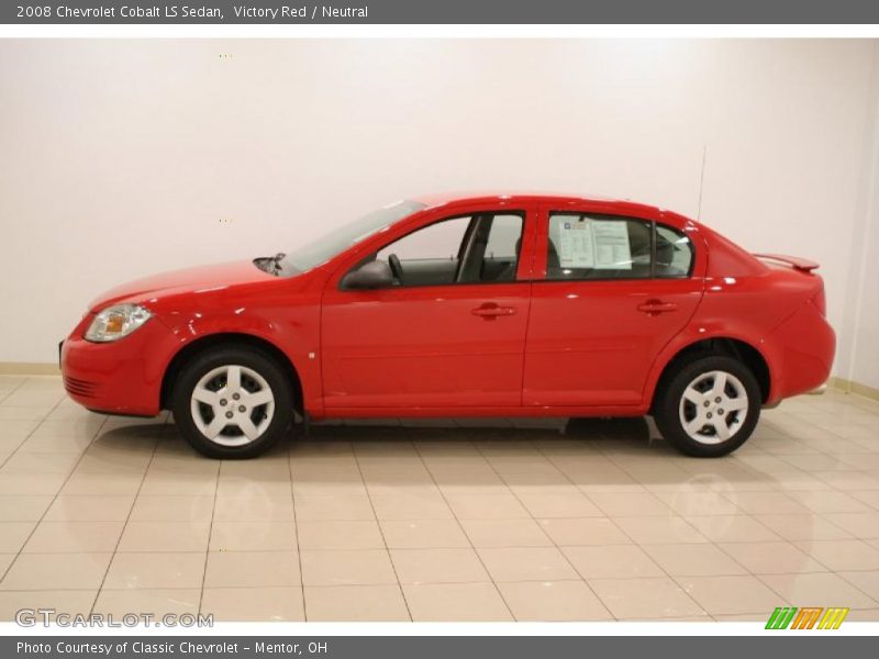 Victory Red / Neutral 2008 Chevrolet Cobalt LS Sedan