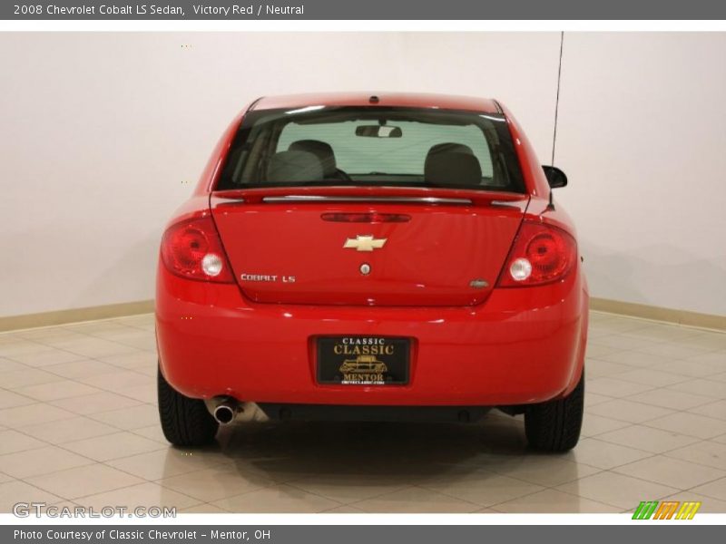 Victory Red / Neutral 2008 Chevrolet Cobalt LS Sedan