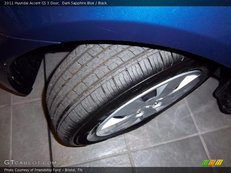Dark Sapphire Blue / Black 2011 Hyundai Accent GS 3 Door