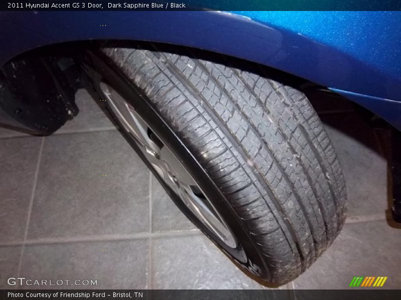 Dark Sapphire Blue / Black 2011 Hyundai Accent GS 3 Door