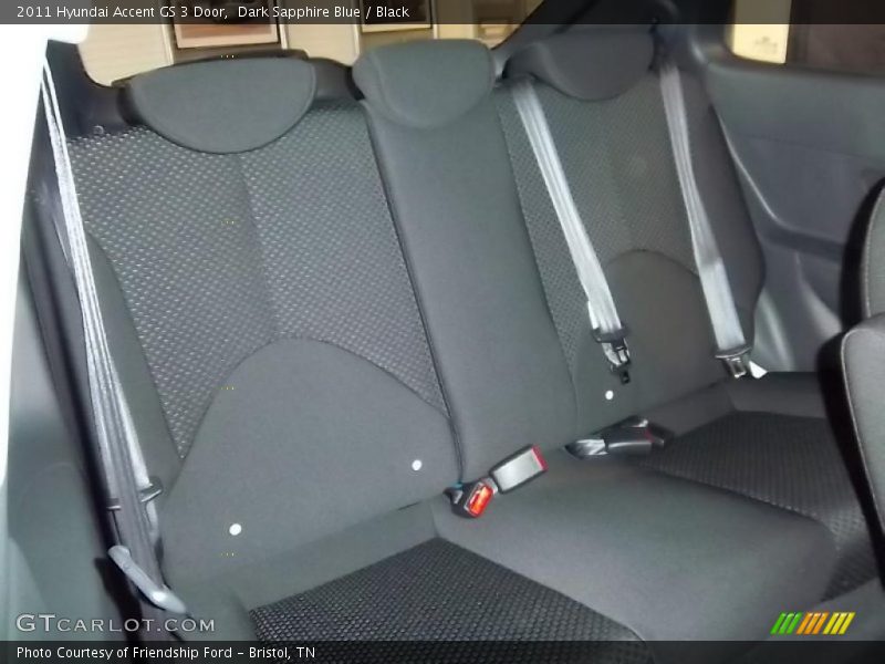 2011 Accent GS 3 Door Black Interior